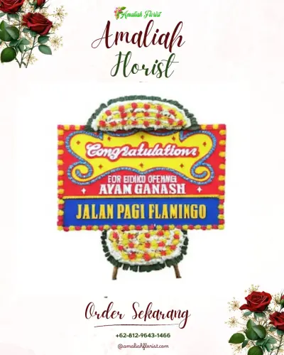 Bunga Papan Congratulation di Monjok